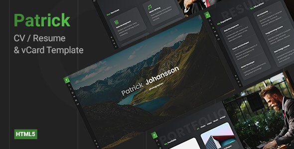 Patrick v1.0 - CV Resume Template