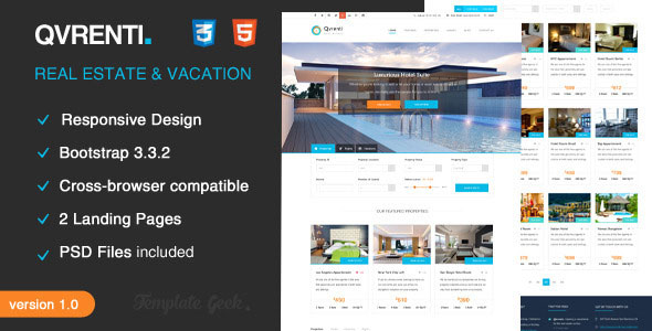 Qvrenti - Responsive Real Estate HTML5 Template