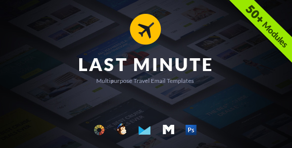 Last Minute Multipurpose Hotel/Travel E-Newsletter + Builder Access