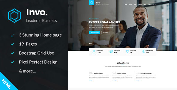 Invo - Business, training & Consulting HTML Template