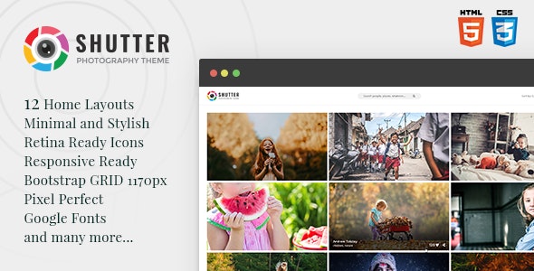 Shutter v1.0 - Photography HTML5 Template