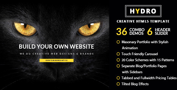 HYDRO - Multipurpose one page HTML5 Template