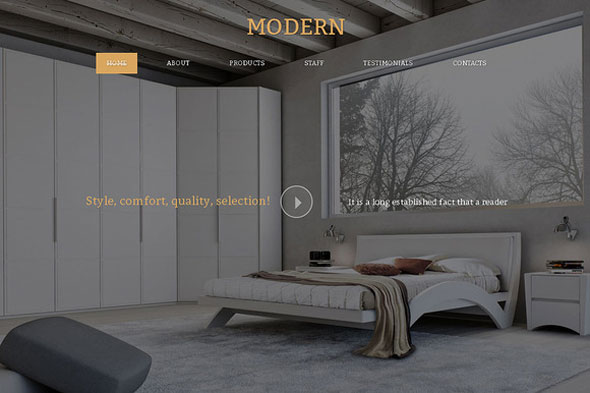 Modern - Creativemarket Responsive One Page Theme