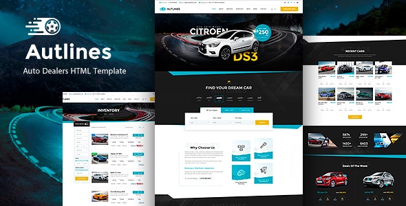 Autlines v1.0 - Autodealer HTML Template