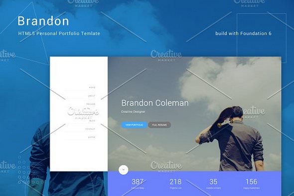 Brandon v1.0 - HTML5 Personal Template