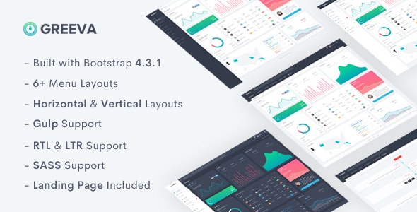 Greeva v1.0 - Admin & Dashboard Template
