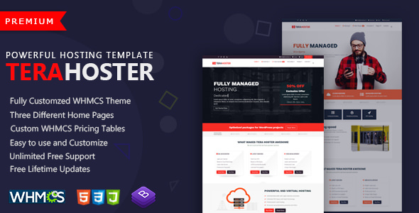 TeraHoster - Professional Hosting Template with WHMCS