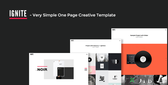 IGNITE - Very Simple One Page Creative Template
