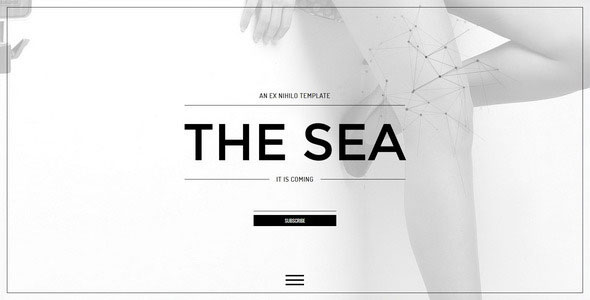 The Sea - Responsive Coming Soon Page