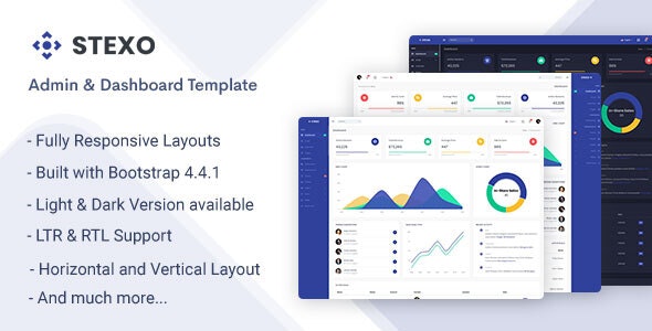 Stexo v1.1.0 - Admin & Dashboard Template
