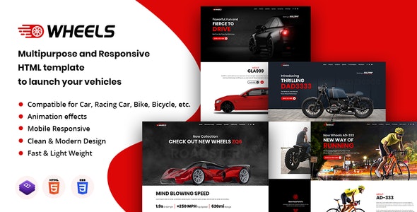 Wheels v1.3 - Automobile Business Multipurpose And Responsive HTML Template