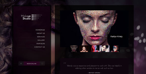 Makeup - Barbershop, Make-up, Spa, Beauty, Manicure HTML Template
