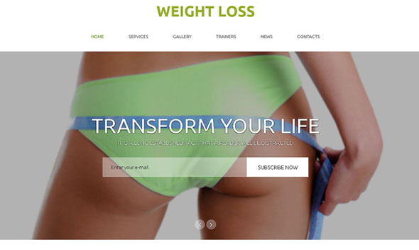 Weight Loss - Creativemarket One Page Theme