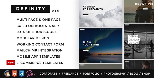 Definity - Multipurpose One/Multi Page Template