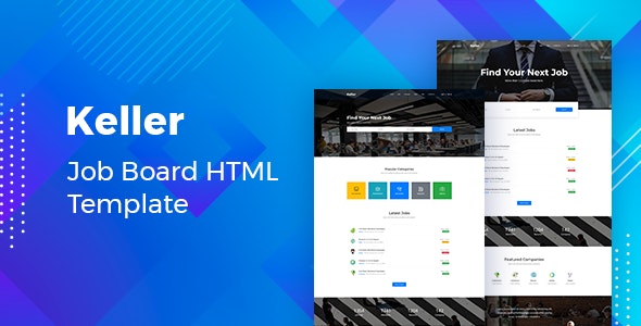 Keller v1.0 - Job Board HTML Template