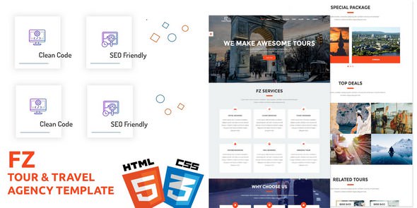 FZ v1.0 - Tour And Travel Agency Template
