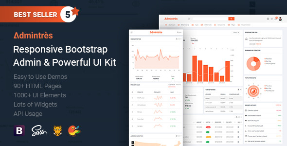 Admintres - Responsive Bootstrap Admin & Powerful UI Kit