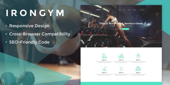IronGym v1.0 - Landing Page HTML