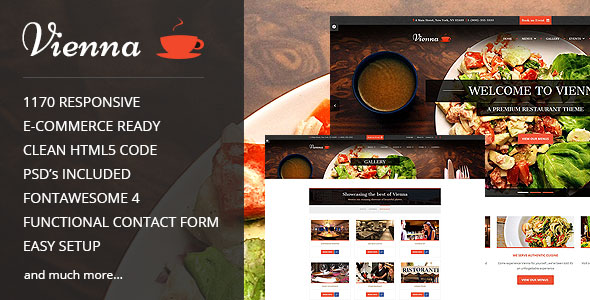 Vienna - Responsive Restaurant Template