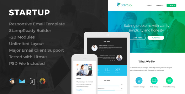 Startup - Responsive Email Template