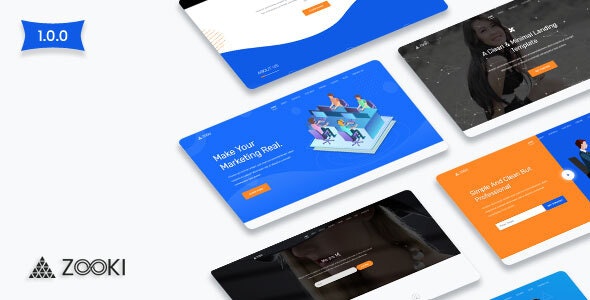 Zooki v1.0 - Landing Page Template