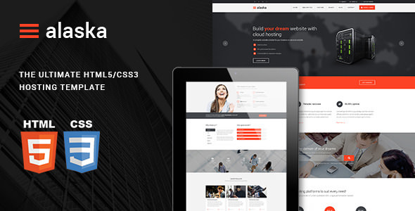 Alaska v1.2 - Responsive HTML/CSS Hosting Template