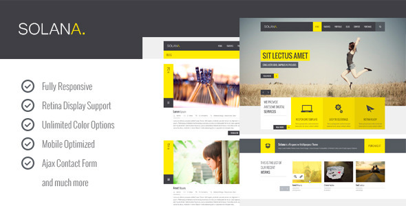 Solana v1.1 - Responsive HTML5 Template