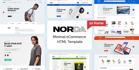 Norda v1.0 - Minimal eCommerce HTML Template