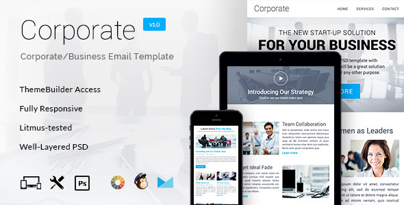 Corporate – Multipurpose B2B E-newsletter + Builder Access