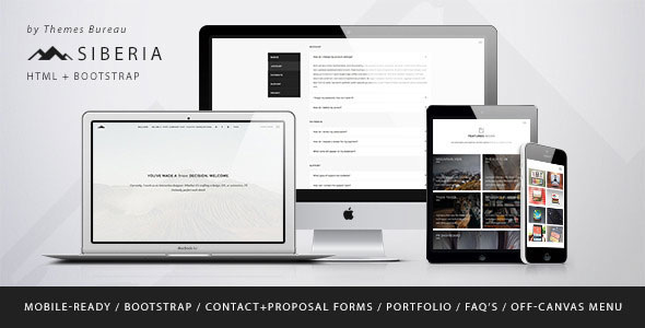 Siberia - Multipurpose Bootstrap Template