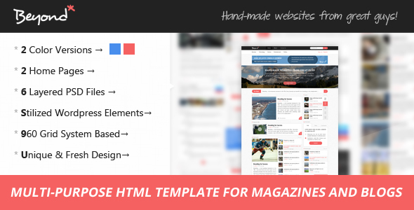 Beyond v1.1 - Multi-purpose HTML Template