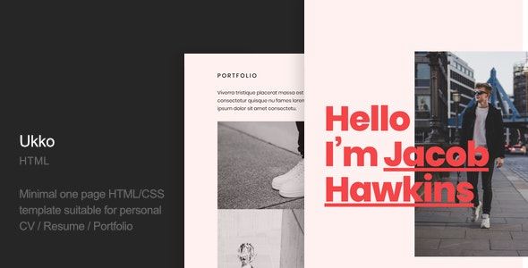 Ukko v1.0 - Personal Portfolio HTML Template