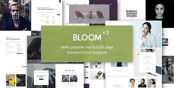 Bloom v2.0 - One & Multi Page Business HTML Template